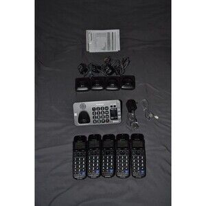 Panasonic KX-TG465SK Dect 6.0 Phone System W/ 5 Handsets - TESTED VGC